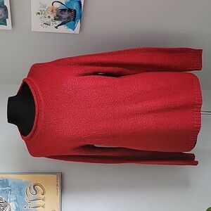 Elegant Red Knit Sweater